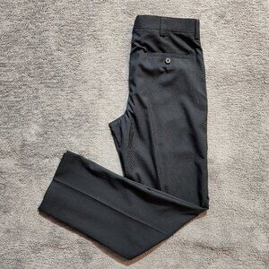 Kenneth Cole Reaction Black Pinstripe Dress Pants Mens 32x32 Preppy Business